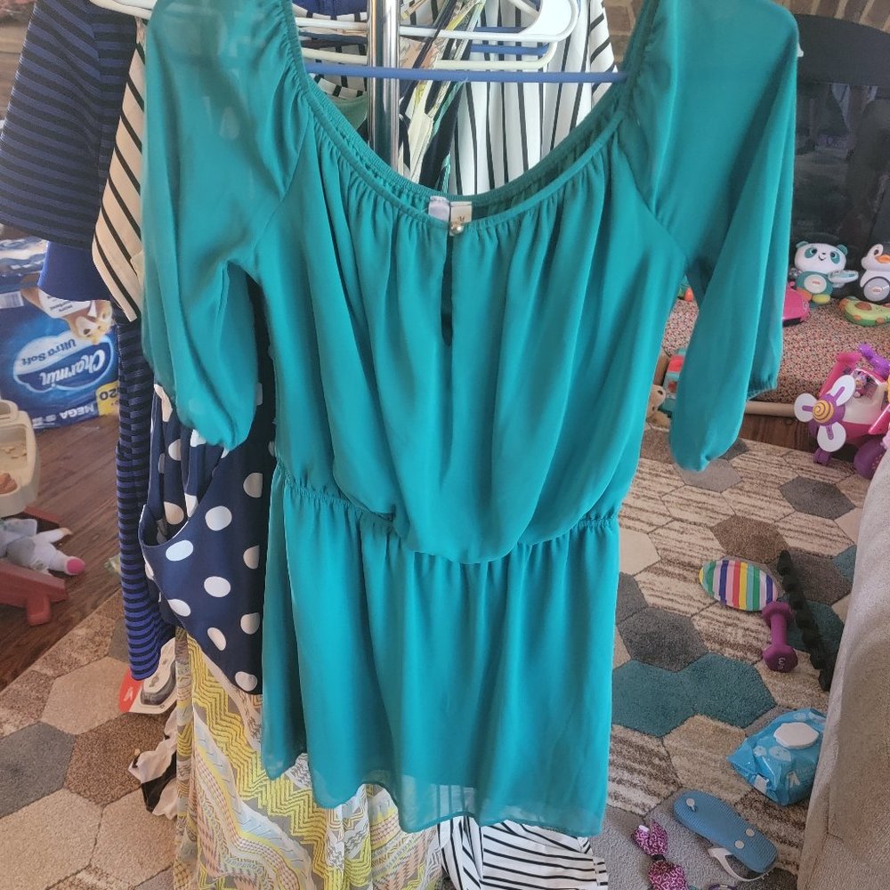 Sheer Sleeved Botique Dress